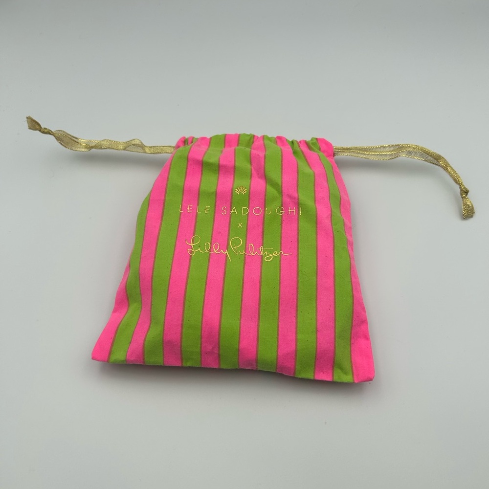 Lele Sadoughi X Lilly Pulitzer Cabana Cocktail Pearl Shell Knotted Headband - Picture 16 of 16